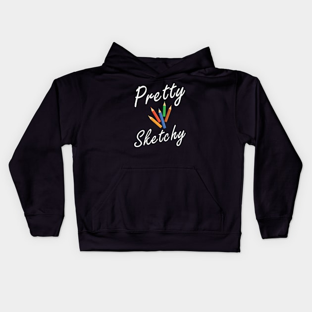 Artist - Pretty Sketchy Kids Hoodie by KC Happy Shop